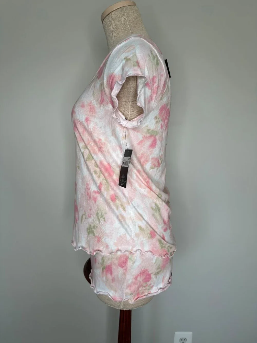 Laura Ashley Women's Vintage Floral Print Soft Cozy Short Pajama Set Size Small